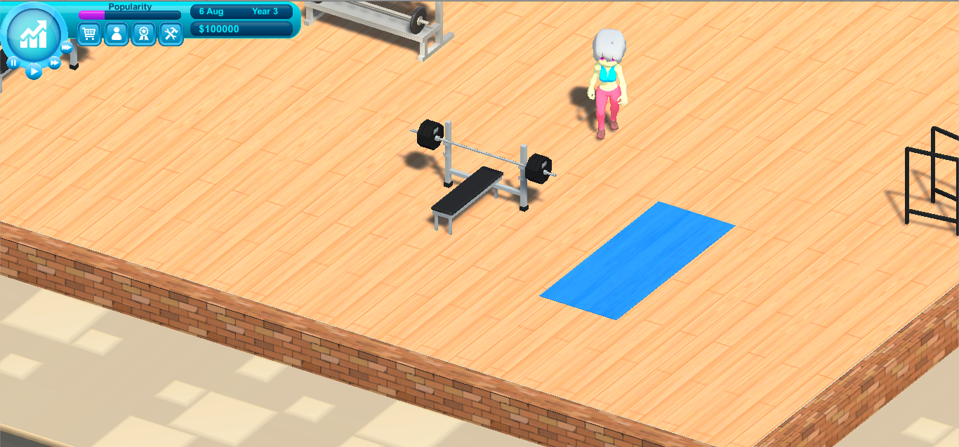 Tycoon Game - Gym Empire - Mat